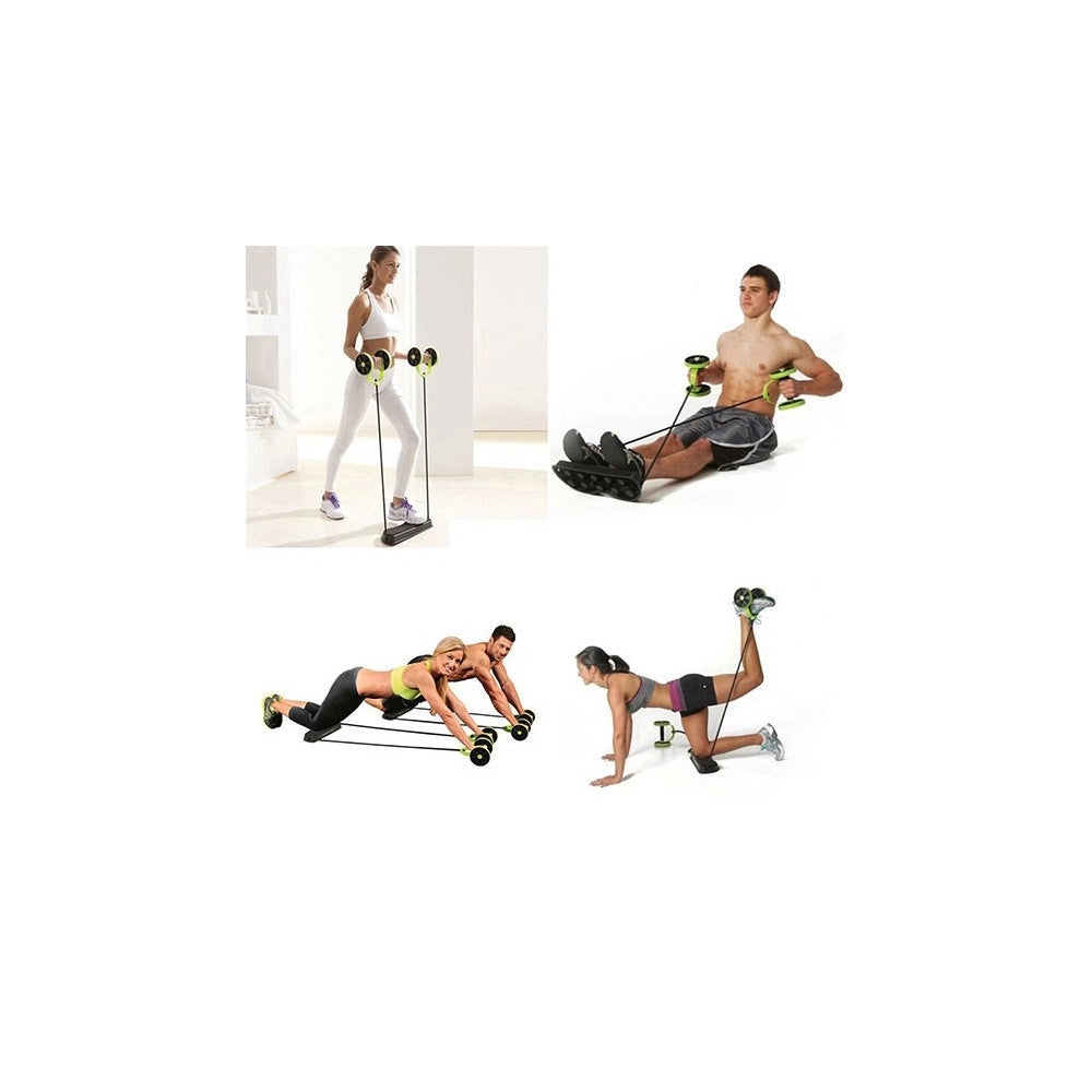 Trade Shop - Revoflex Xtreme Mini Palestra Multifunzione Per Allenamento Roller Addominali -