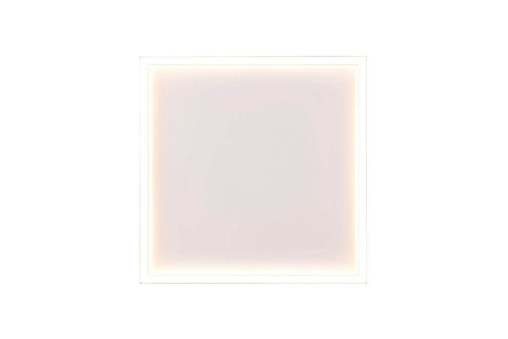 Plafoniera LED quadrata Rotonda bordo bianco