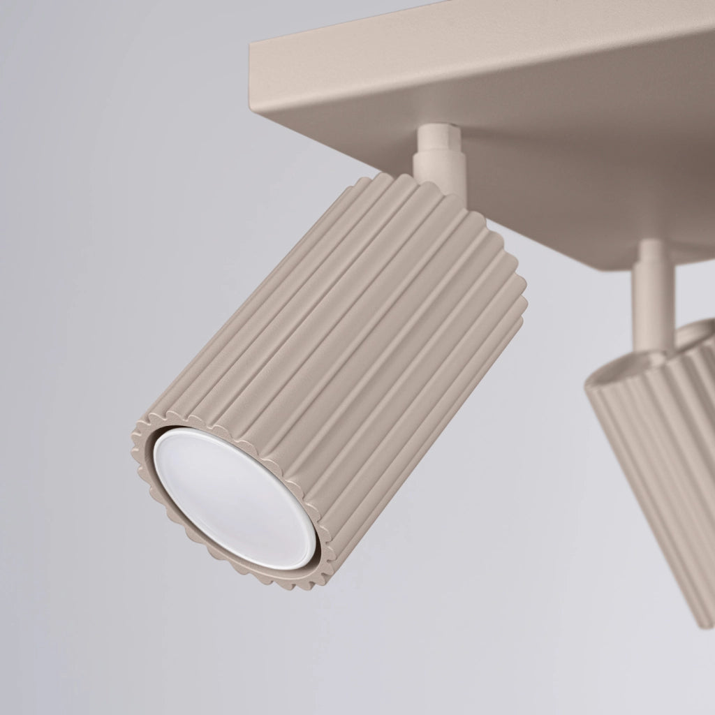 Lampada da soffitto KARBON 4 taupe