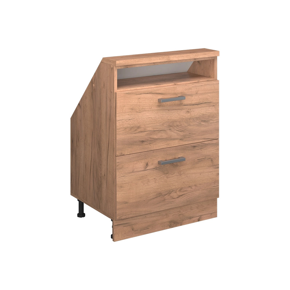 Mobile sottotetto Rion Rovere dorato/Rovere dorato con 2 cassetti Vicco