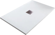 Piatto Doccia in Pietra 75x110 cm Bonussi Ardesia Stone Central Bianco