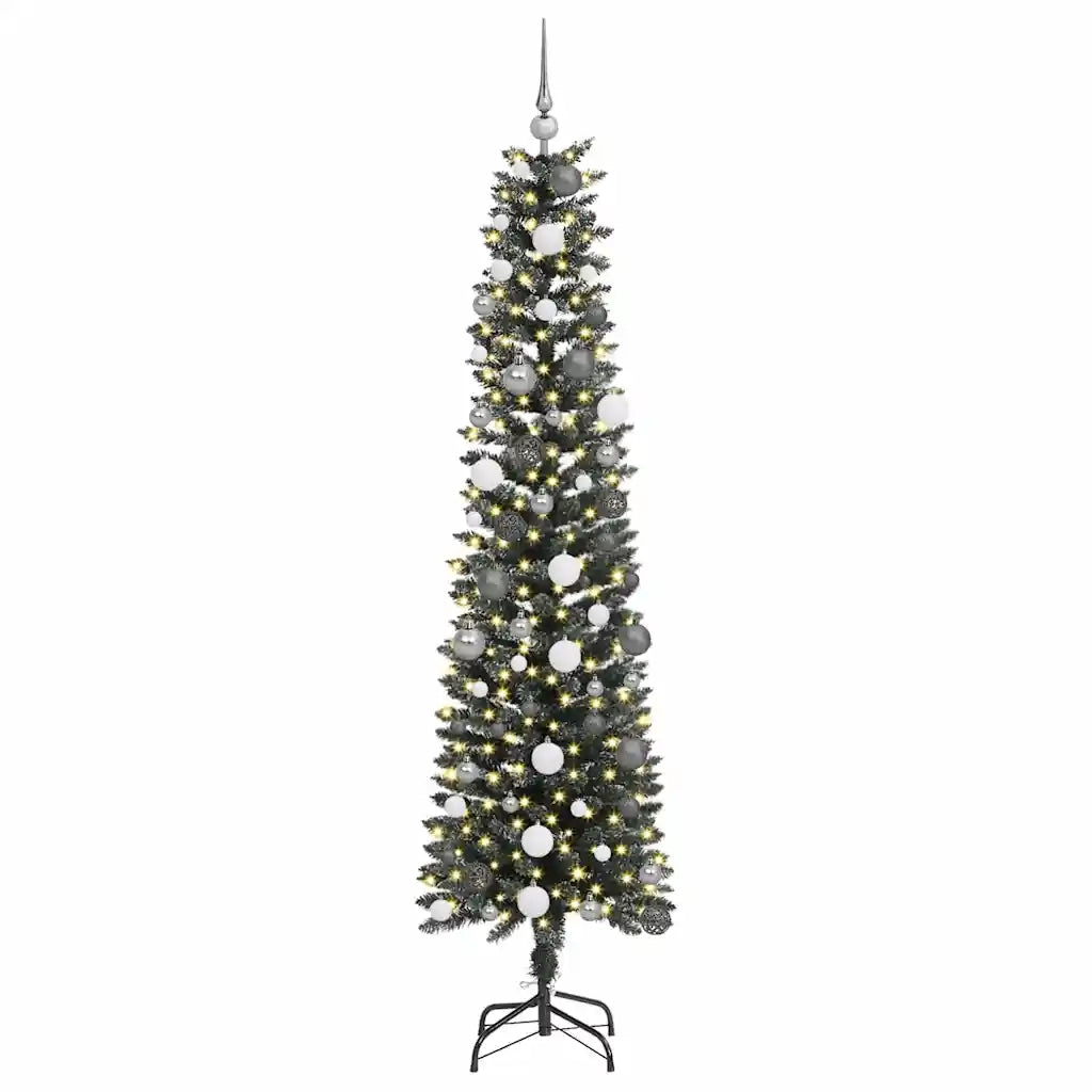 Albero di Natale artificiale con 300 LED Verde 210 cm 3395951