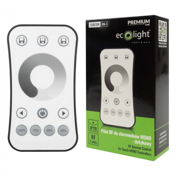 Telecomando RF touch R6-1 dimmer LED Mono bianco Ecolight