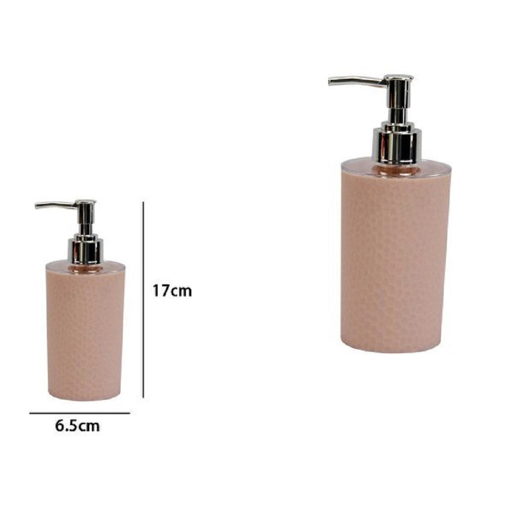 Trade Shop - Dispenser Sapone Liquido Bagno Per Lavandino Rosa Accessori Arredo Bagno 79781 -