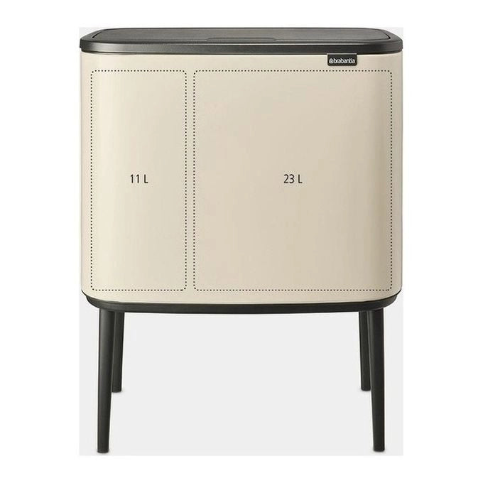 Brabantia Bo Touch Bin 34 L 2 cestello/i Beige