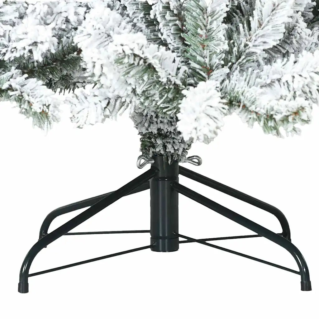 Albero di Natale Artificiale Snodato Foderato di Neve Bianco 42019328