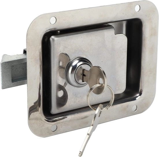 Manubrio a remi in acciaio inox 304 Rvs Heavy Duty Deurslot con 2 chiavi per trailer camper - Rv Chiavi .