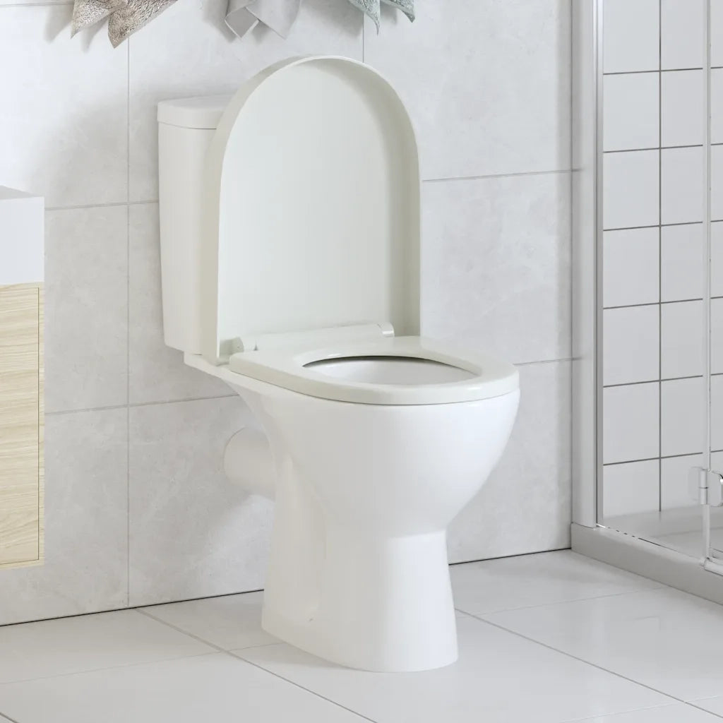 Copriwater Ammortizzato e Sgancio Rapido Bianco Quadrato 141765