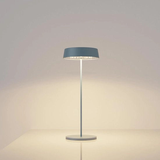 Lampada da tavolo LED regolabile 4400 mAh wireless protezione IP54 - lettura cena camera da letto giardino - blu