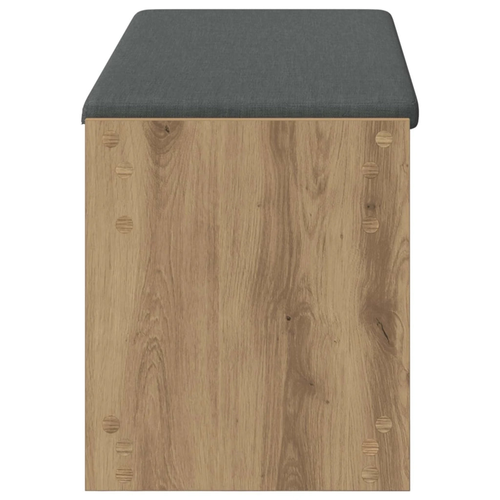 Panca per scarpe con cuscino Rovere Artigianale 906209
