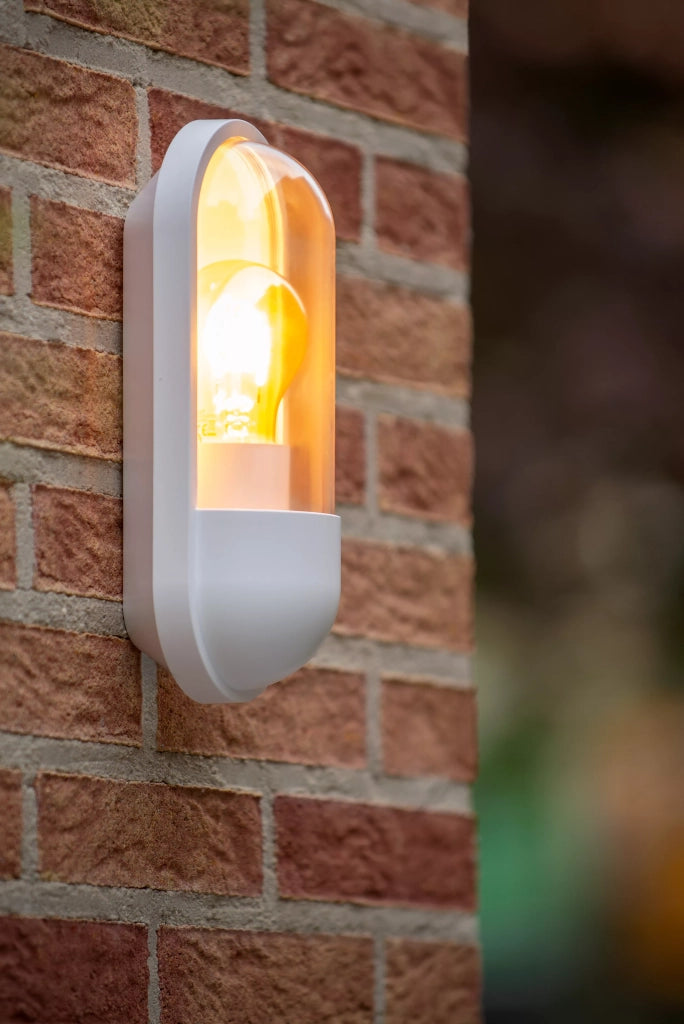 Applique esterna bianca E27 40W IP65 Capsule Lucide