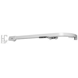 SCORRITENDA GRECIA IN ALLUMINIO 160/20 CM BIANCO- 1,0 pz