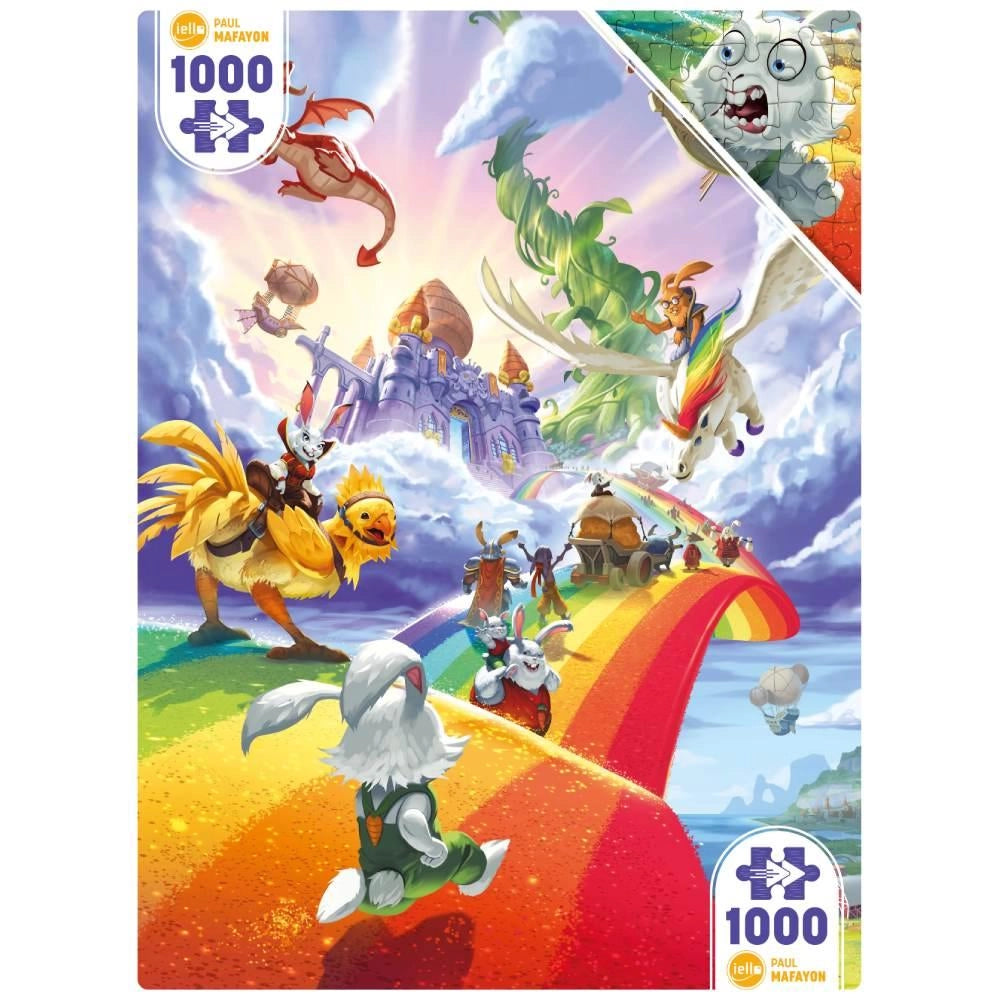 Iello - Puzzle Twist 1000 pz Bunny Kingdom in The Sky
