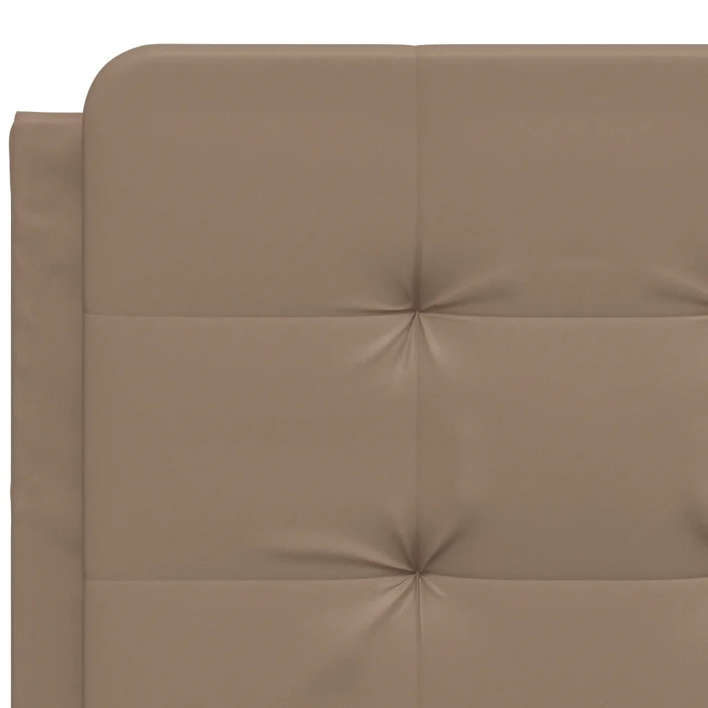 Letto con Materasso Zadar Cappuccino 140x200cm Similpelle