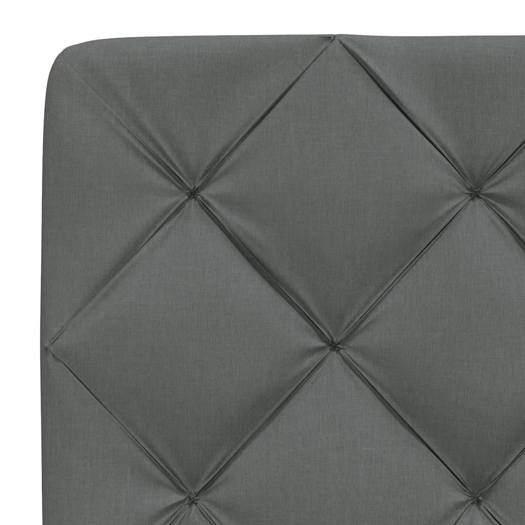 Giroletto senza Materasso Grigio Scuro 200x200 cm Tessuto 3310623