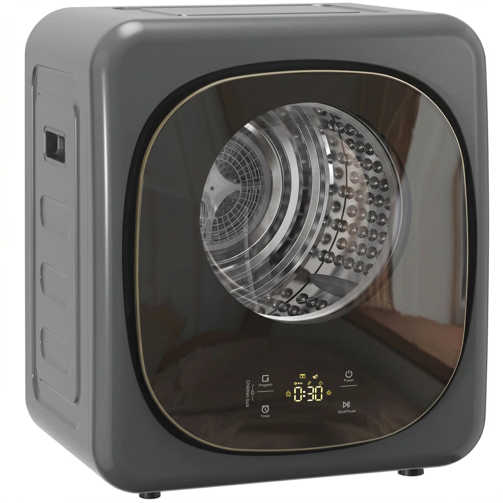 Asciugatrice 4 kg ¨C Xylo ¨C Compatta 5 Programmi Timer Grigio Nero