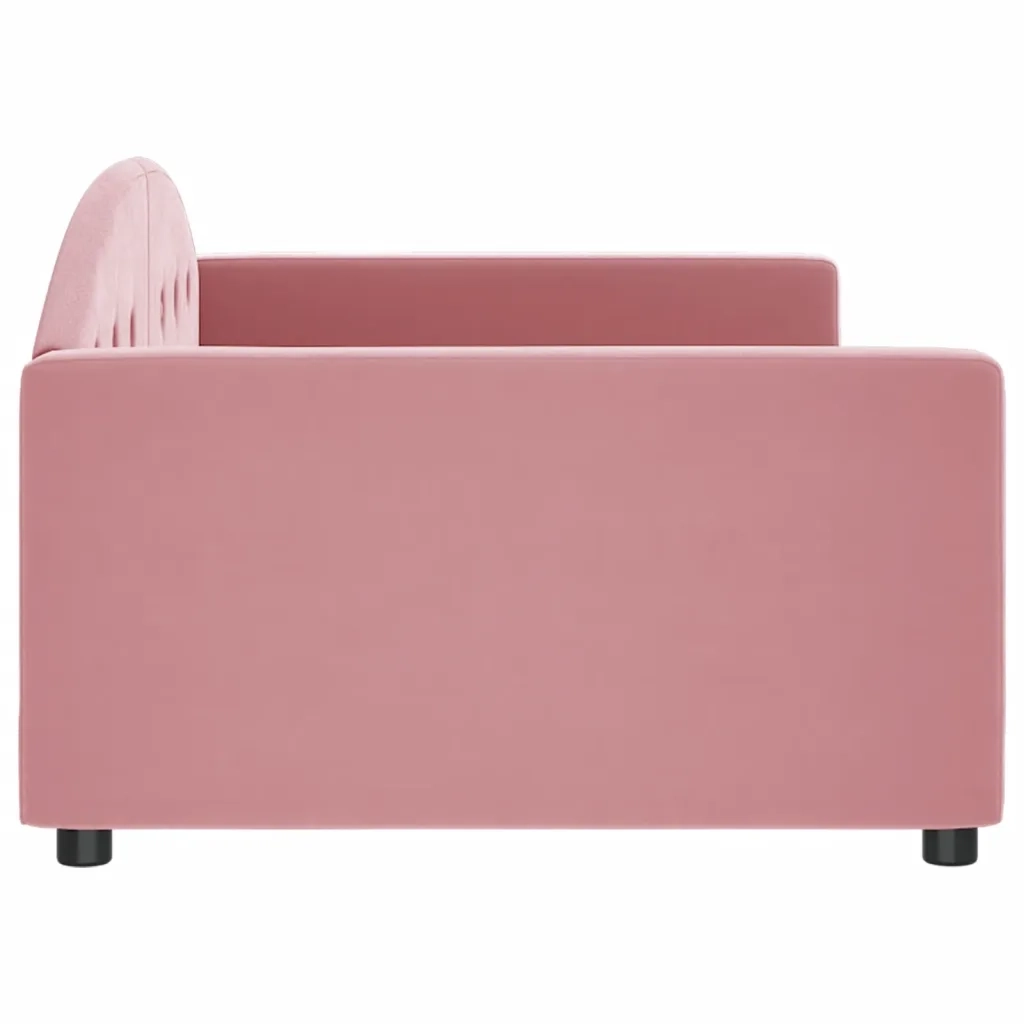 Letto da Giorno Rosa 100x200 cm in Velluto 354146