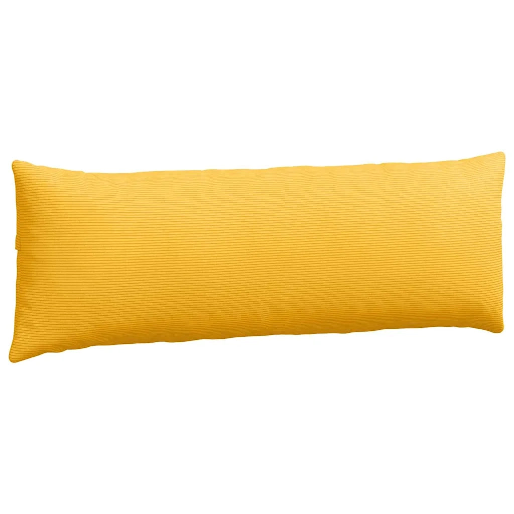 Cuscini da Divano 2 pz-Set di 2 Cuscini per Sofa Giallo Chiaro 120 x 40 cm