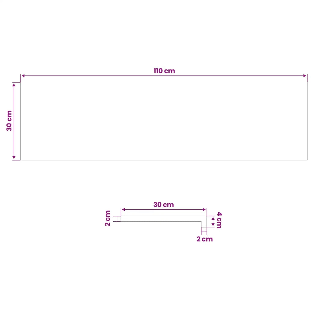 Tappeti per scale 4 pz 110 x 30 x 2 cm Marrone 3446230