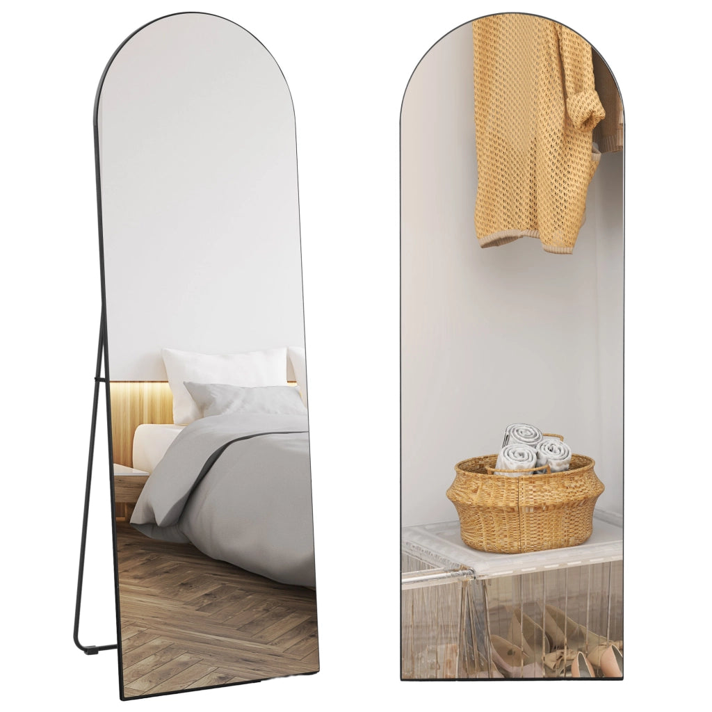Specchio da parete grande 50x150 cm senza cornice ¨C Minimal ¨C nero