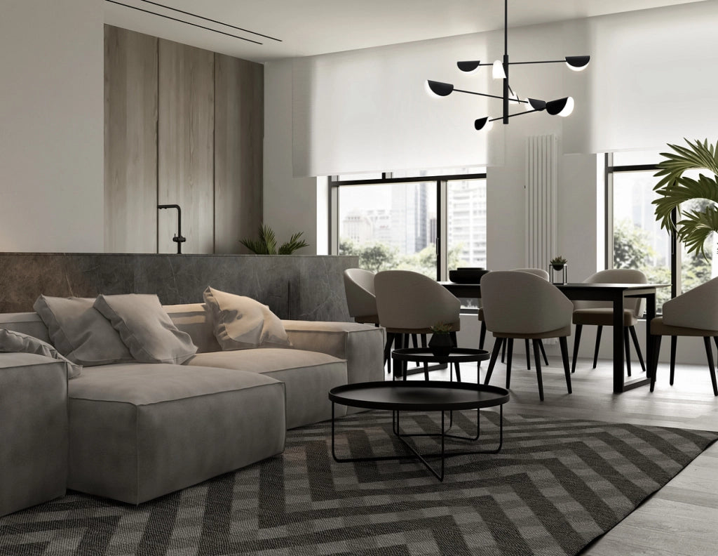 Lampadario Mollis Maytoni MOD126PL-08B nero 8 luci