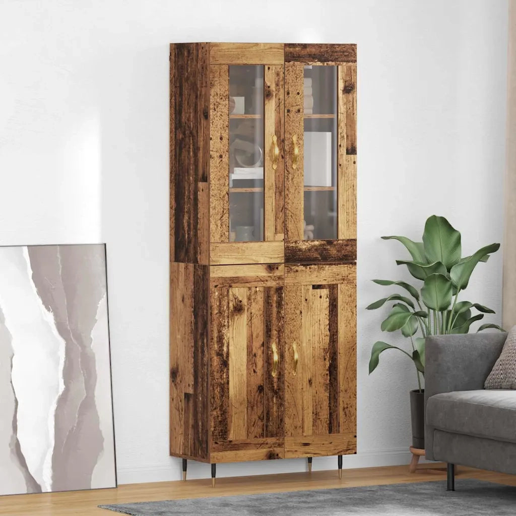 Credenza 2 pcs Legno vecchio Legno multistrato 3415717