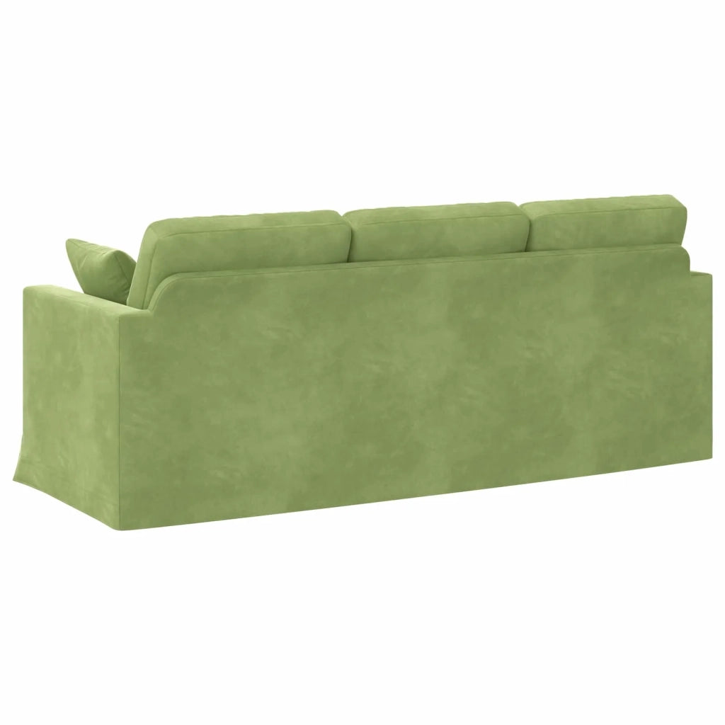 Divano Verde chiaro 198 x 78 x 80 cm Velluto 42024434