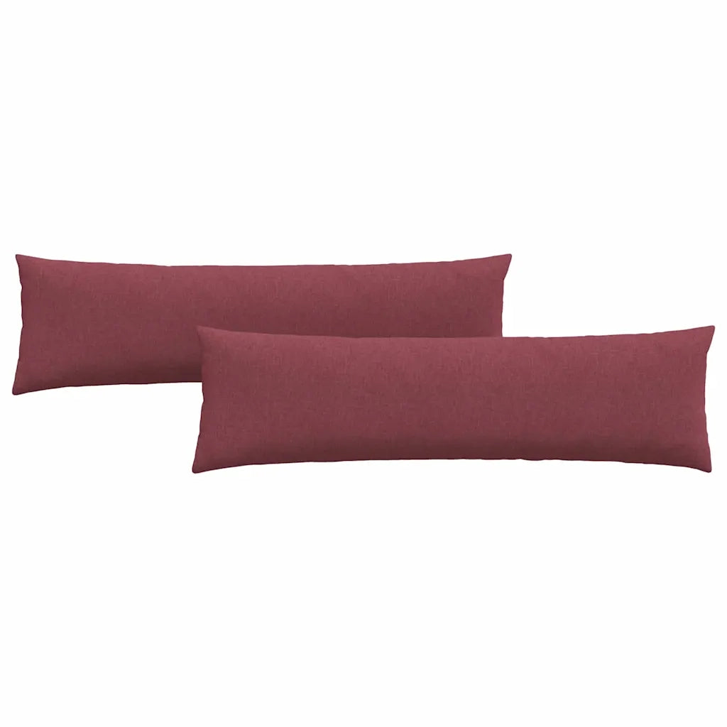 Cuscini da Divano 2 pcs Rosso Vino 145 x 40 cm Tessuto 42013828