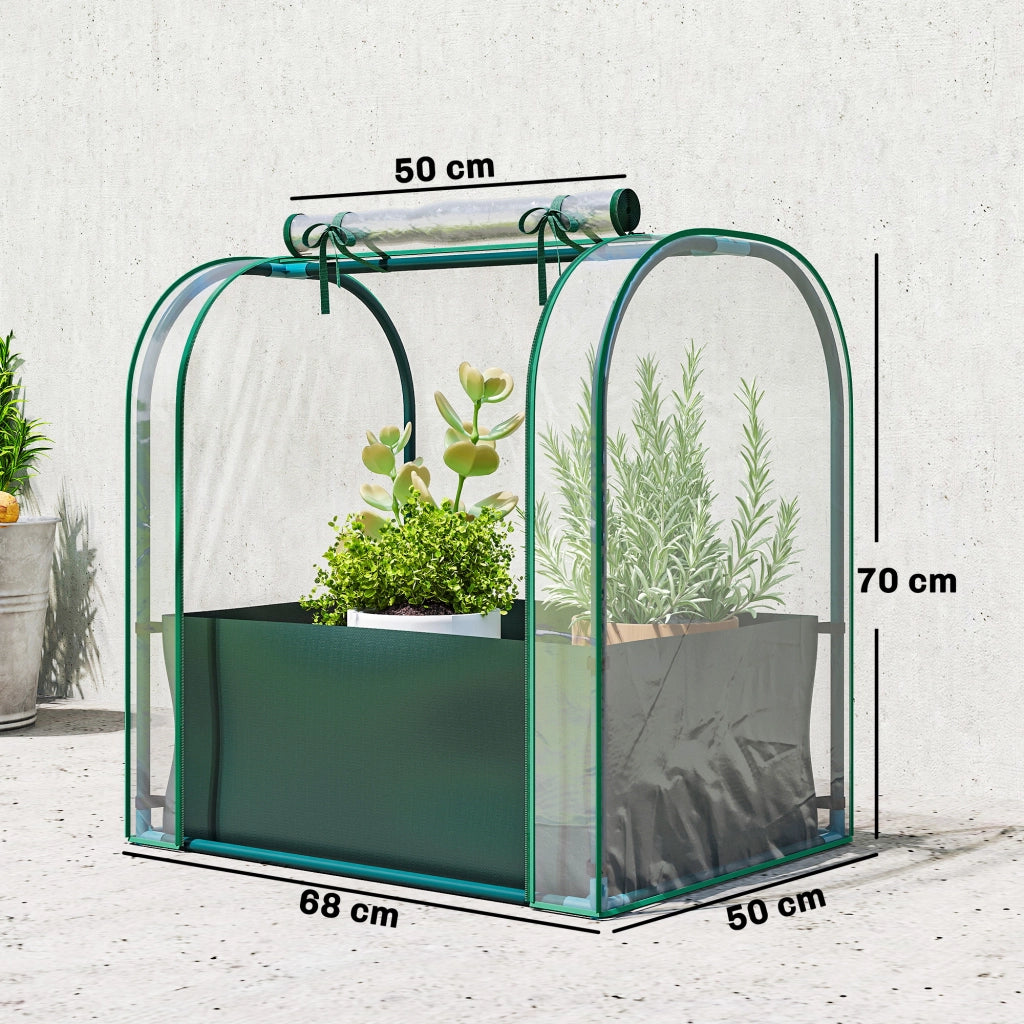 Mini Serra Portatile con Borsa per Piante ¨C Xylo ¨C 68x50x70 cm Verde