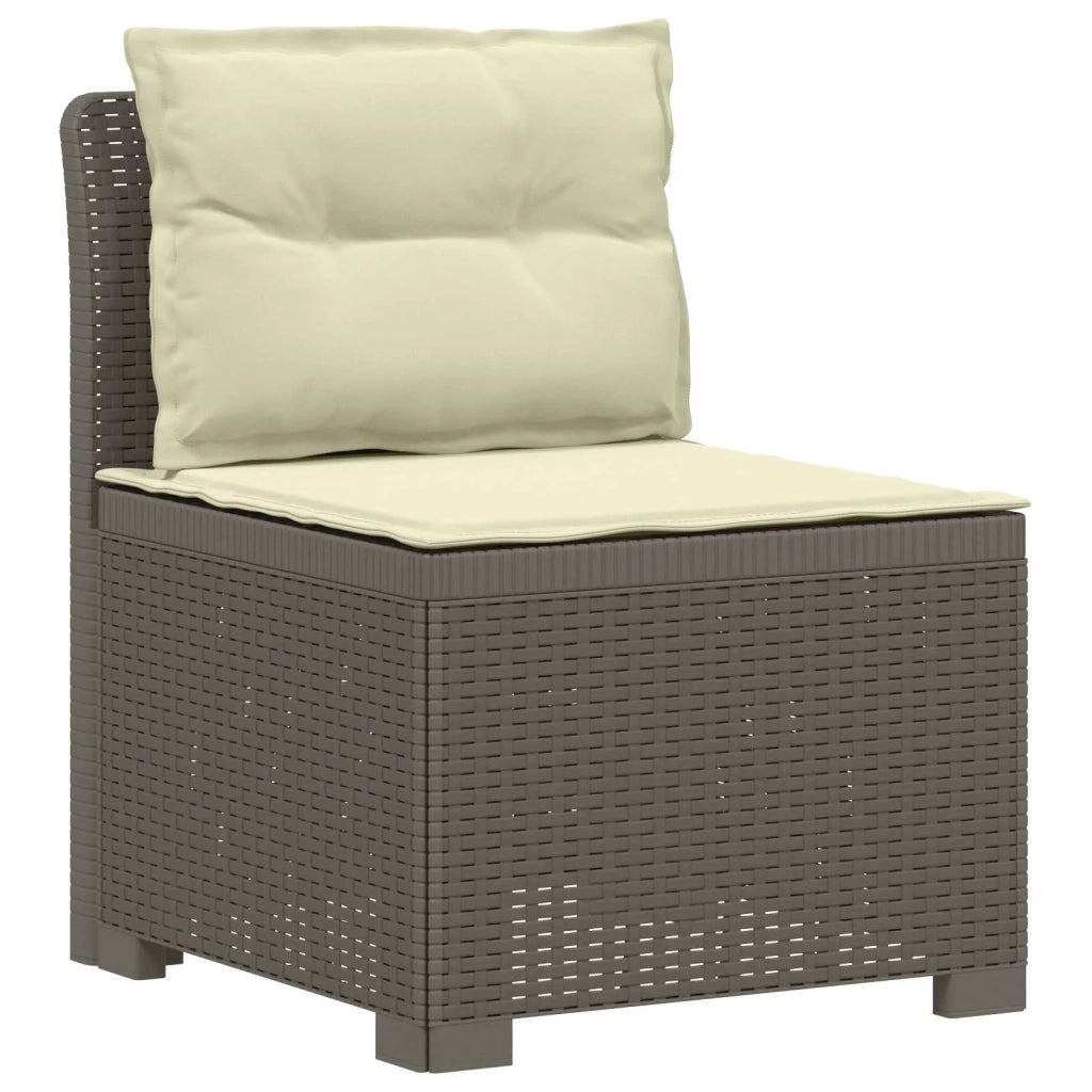 Divano 7 Posti da Giardino con Cuscini Aspetto Rattan PP 3444170