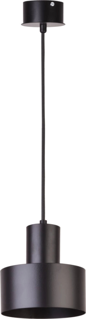 Lampada a sospensione Sigma Rif nera metallica Ø15 E27