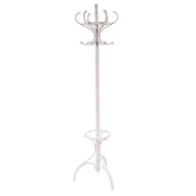 Perchero de pie de madera blanco 31x44x179hcm