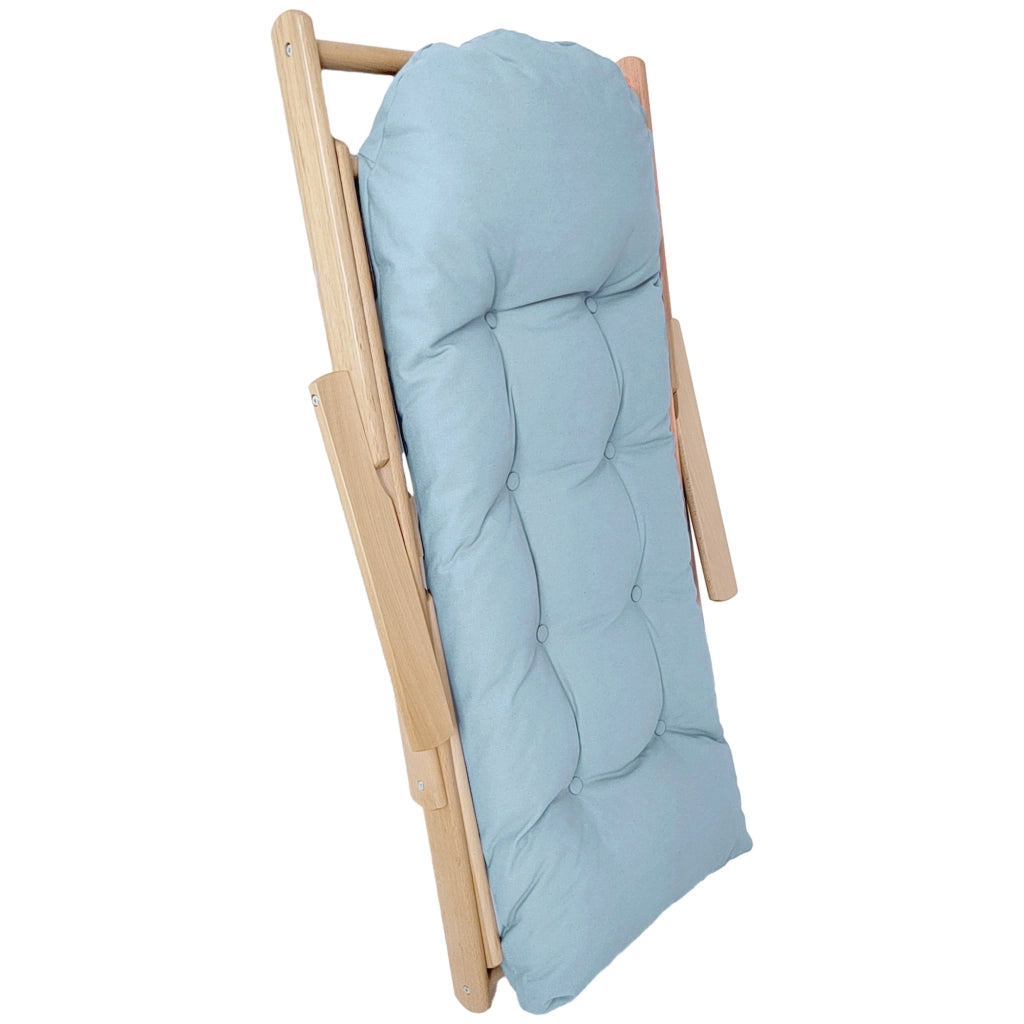 Poltrona relax reclinabile ¨C Xylo ¨C schienale regolabile, struttura in legno di faggio, grigio chiaro