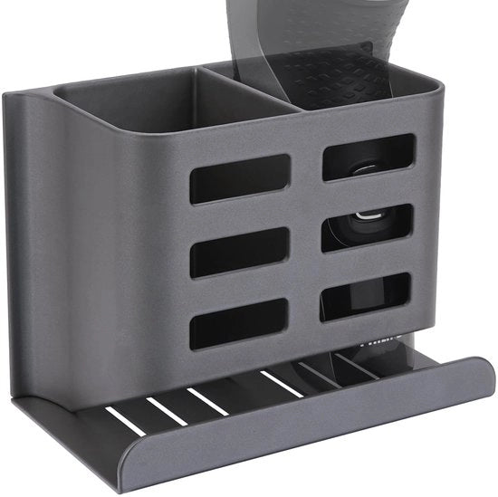 Sostegno per asciugamani in alluminio per bagno, grigio