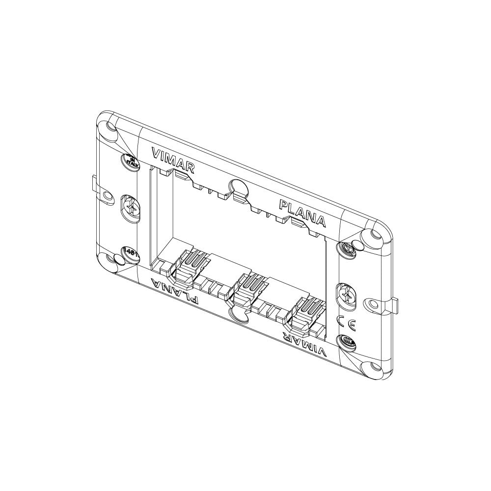 Vimar supporto 3 moduli con viti per scatole 3 moduli tipo 503