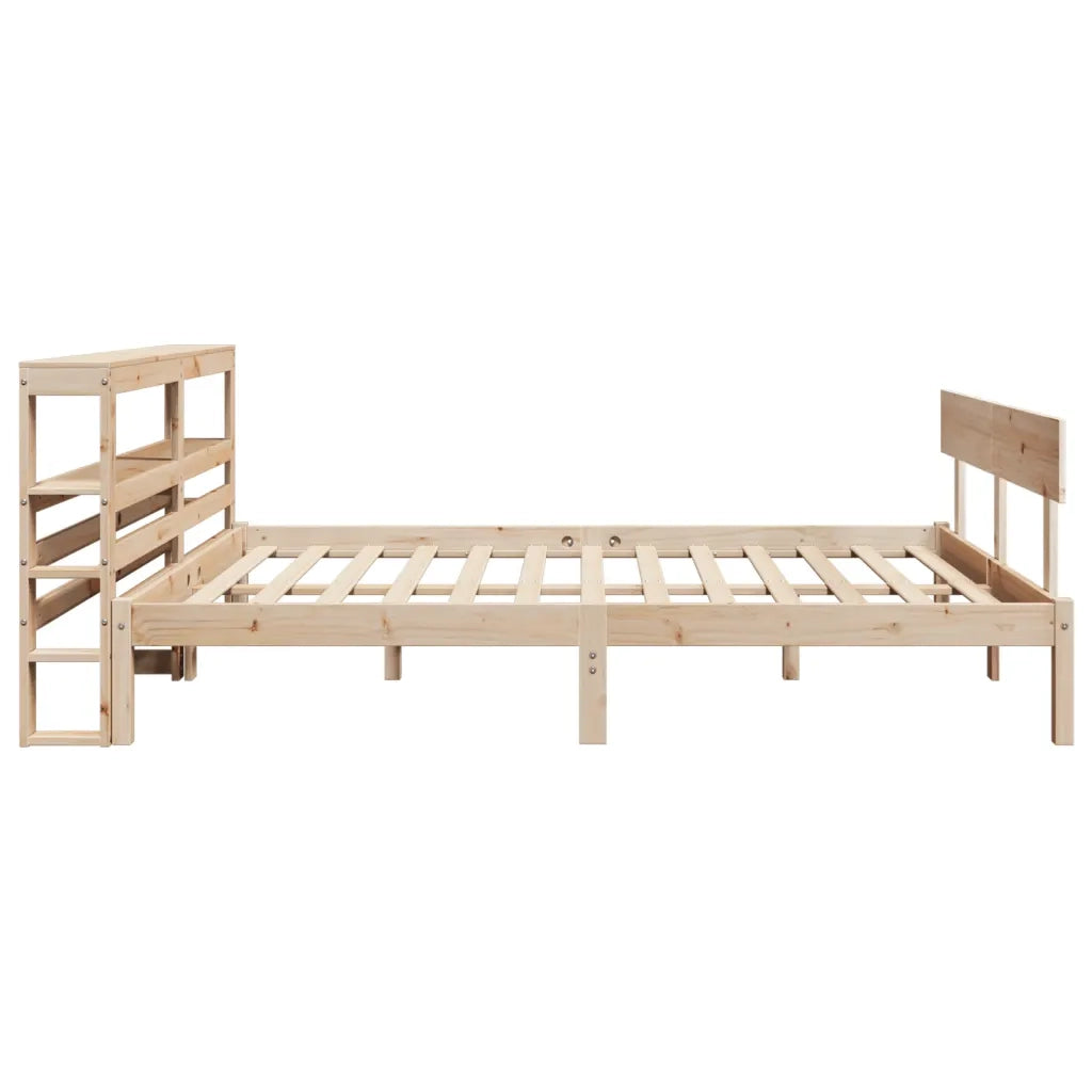 Letto senza Materasso-Struttura Letto 120x200 cm in Legno Massello di Pino 925388