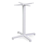 Base Tavolo Acciaio Peter Top Ghisa Bianco Cm 55x55h73