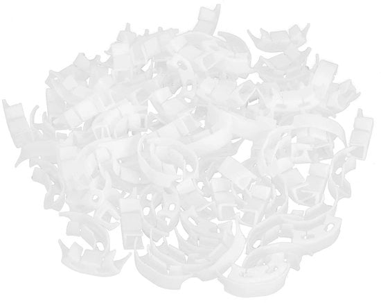 Supporto per piante in plastica - 100 pezzi - Clip per piante - Resistente alle intemperie - Sostenibile