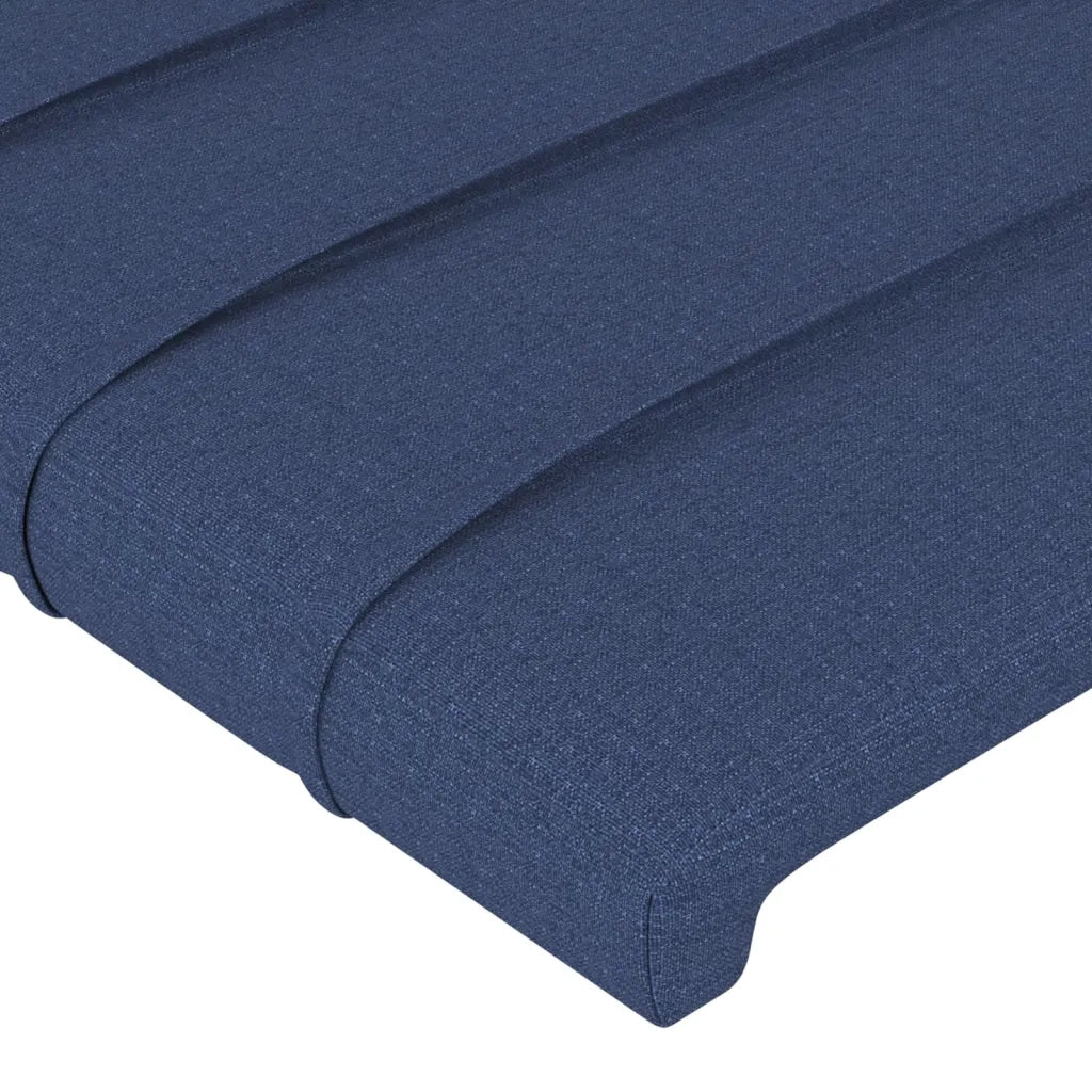 Testiera | Testata ad Orecchio Blu 103x16x118/128 cm in Tessuto