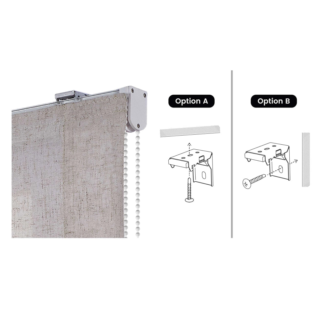Tenda a Pacchetto Senza Astine Beige 60x175 cm