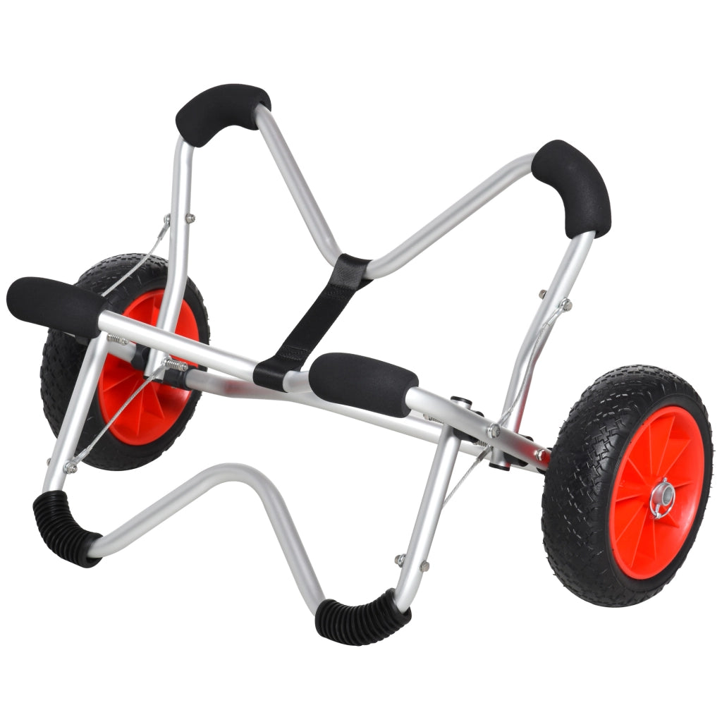 Carrello per Barche Faltabile ¨C Minimal ¨C Argento 75x43x46 cm