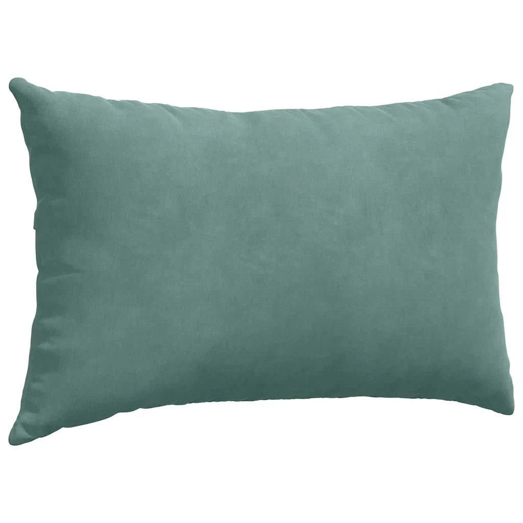 Cuscini da Divano 2 pz-Set di 2 Cuscini per Sofa Verde Mare 50 x 30 cm Tessuto in Cords