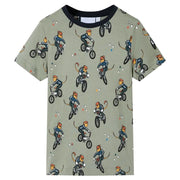 Pigiama da Bambino a Maniche Corte Cachi Chiaro 128 CFW8235874