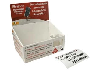 ESPOSITORE DA BANCO DOORX PER RADIOCOMANDI - 1 pezzi BRAVO