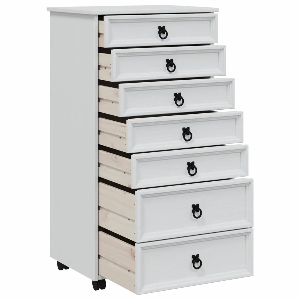 Armadietto Rotolante con Cassetti CORONA Bianco 42040538