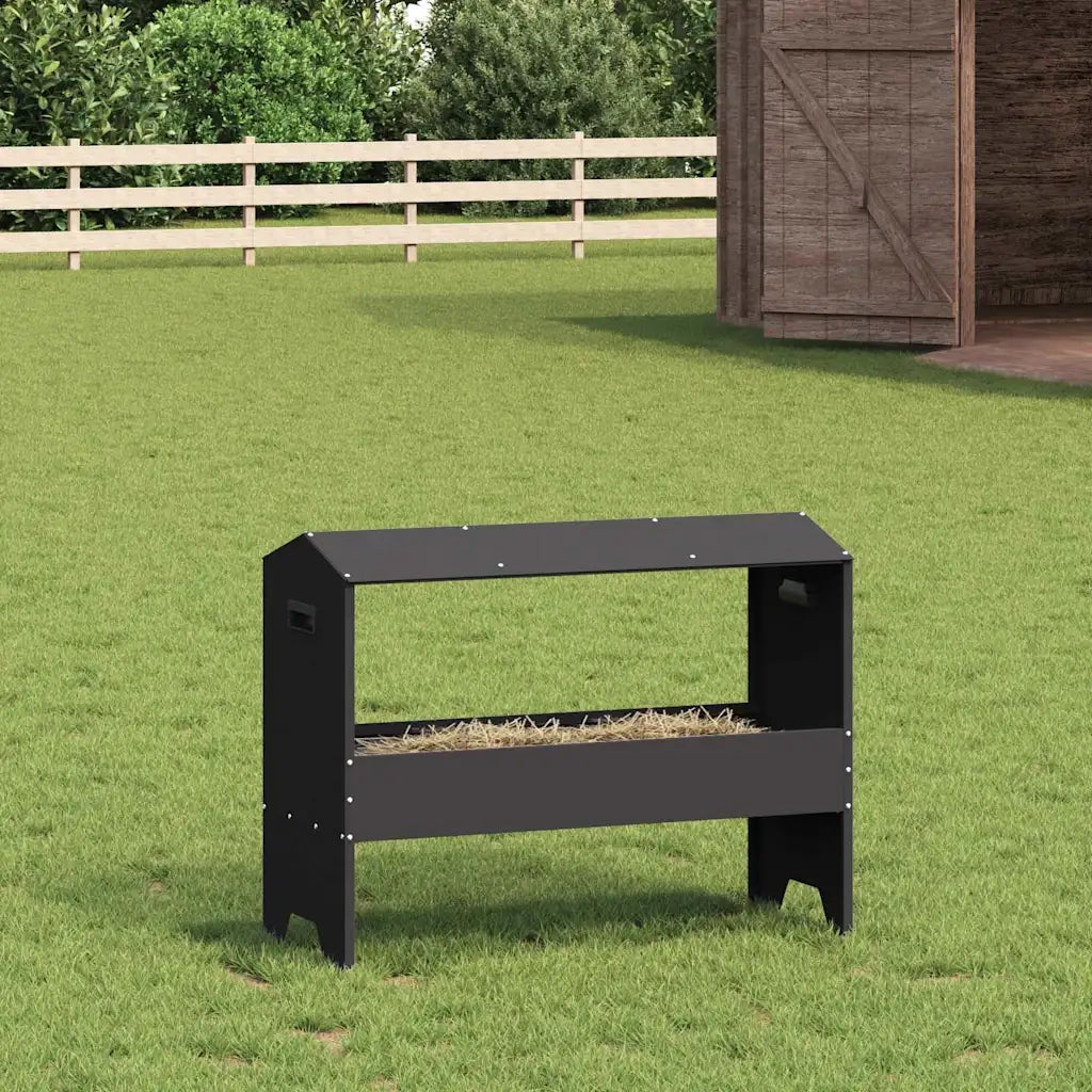 Abbeveratoio per bestiame Nero 79 x 35 x 62 cm