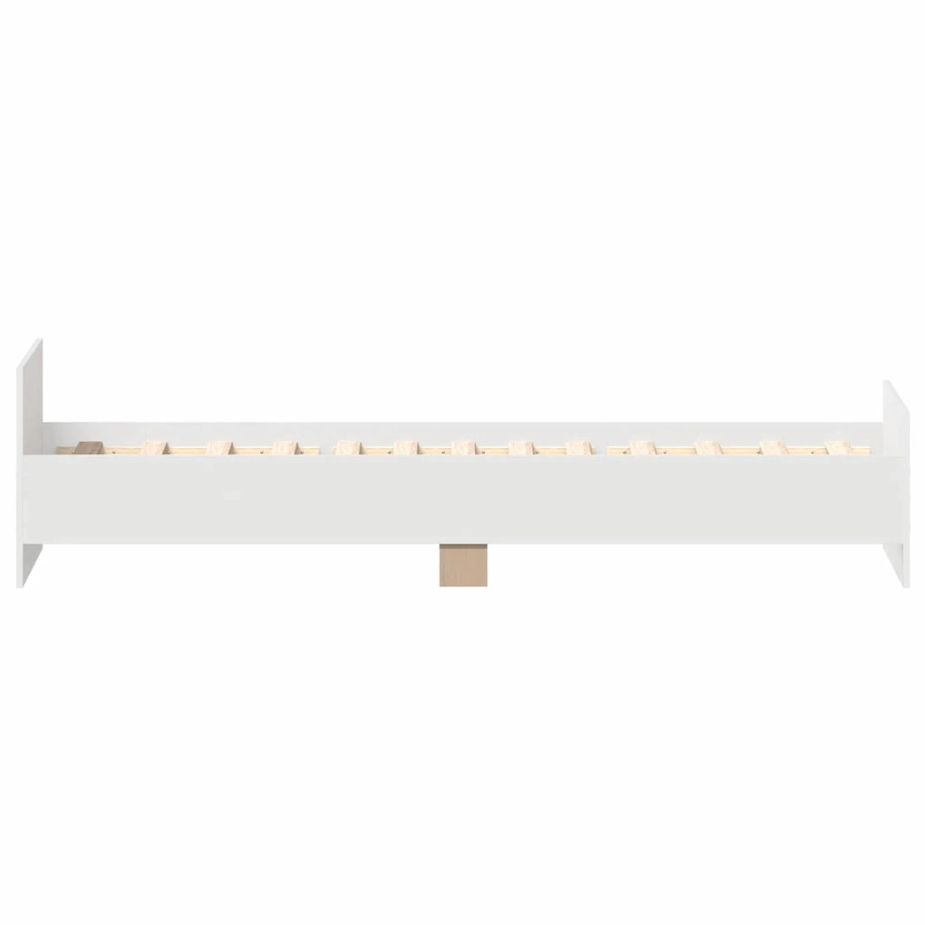 Struttura letto con testata-Giroletto Bianco 80 x 200 cm 812546