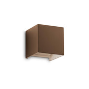 Applique Da Parete Contemporaneo Atom Alluminio Coffee Led 12W 3000K Ip54