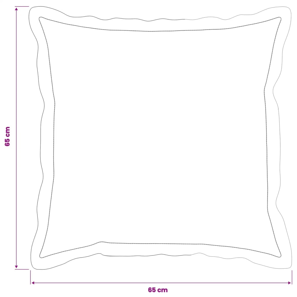 Federa 6 pcs HOUTEN Grigio Scuro 65 x 65 cm Velluto 920972