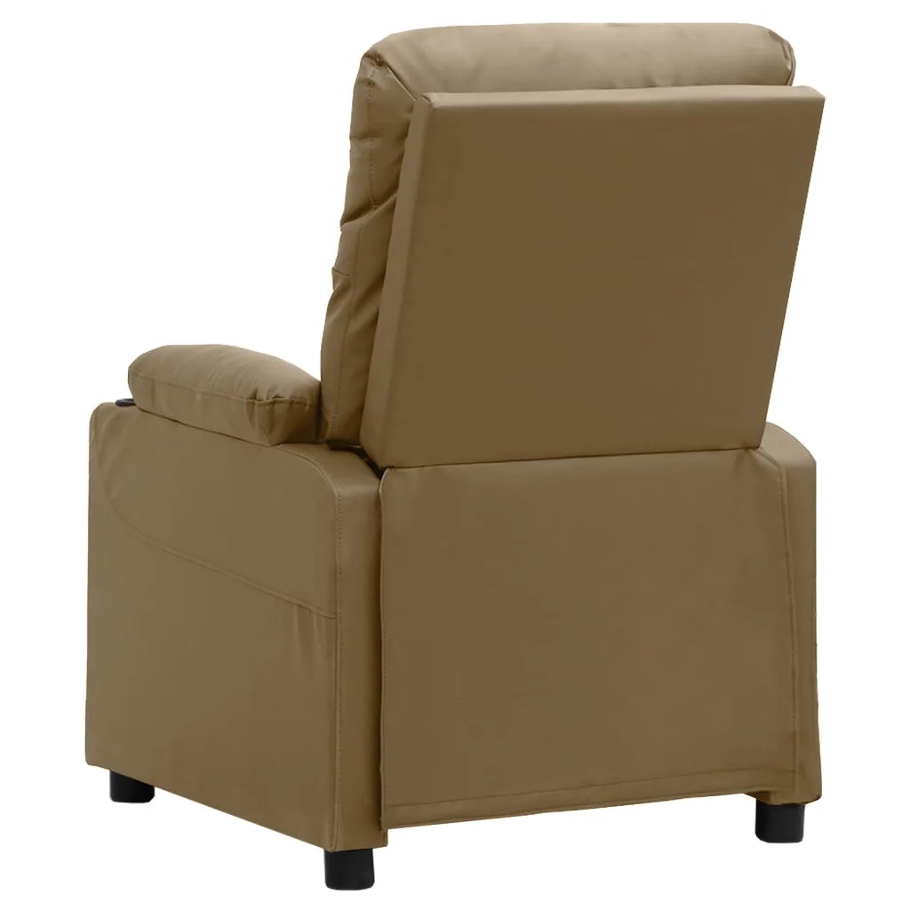 Poltrona Massaggiante Cappuccino in Similpelle 339131